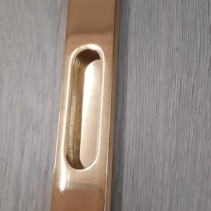 Laatste Versie Placca lunga da incasso s/foro per porte scorrevoli vari colori Ottone lucido 30857